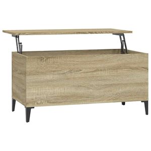 vidaXL Coffee Table Sonoma Oak 90x44.5x45 cm Engineered Wood