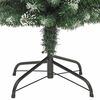 vidaXL Artificial Slim Christmas Tree Green and White 120 cm
