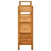 vidaXL Shoe Rack with 4 Shelves 100x27x80 cm Solid Oak Wood