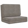 vidaXL Folding Floor Chair Light Grey Fabric