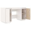 vidaXL Desk White 140x50x75 cm Solid Wood Pine