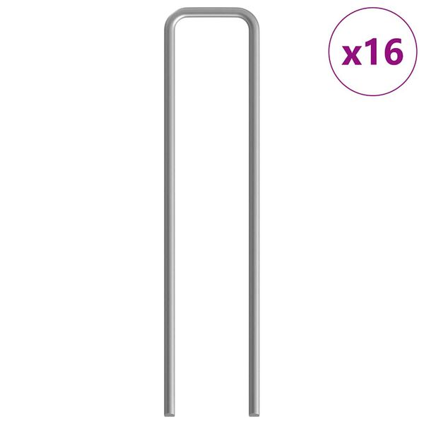 vidaXL Rabbit Cage Silver 400 x 78 x 78 cm Galvanised Steel