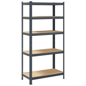 vidaXL 5-Layer Heavy-duty Shelf Anthracite Steel&Engineered Wood