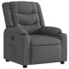 vidaXL Recliner Chair Dark Grey Fabric