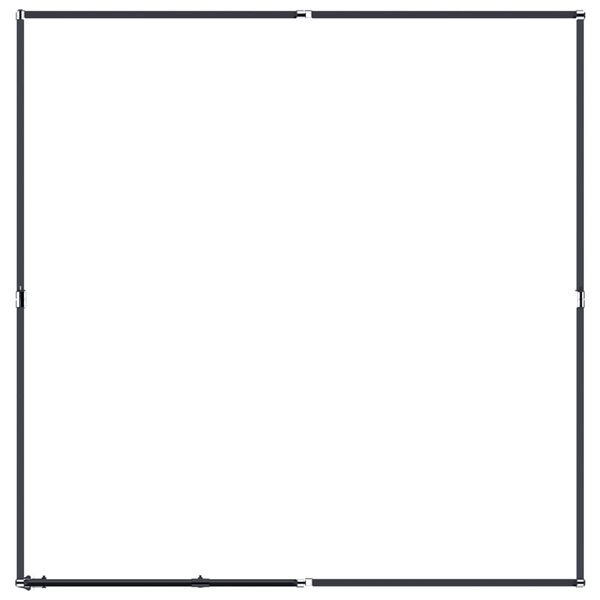 vidaXL Outdoor Dog Kennel Steel 3.69 m²