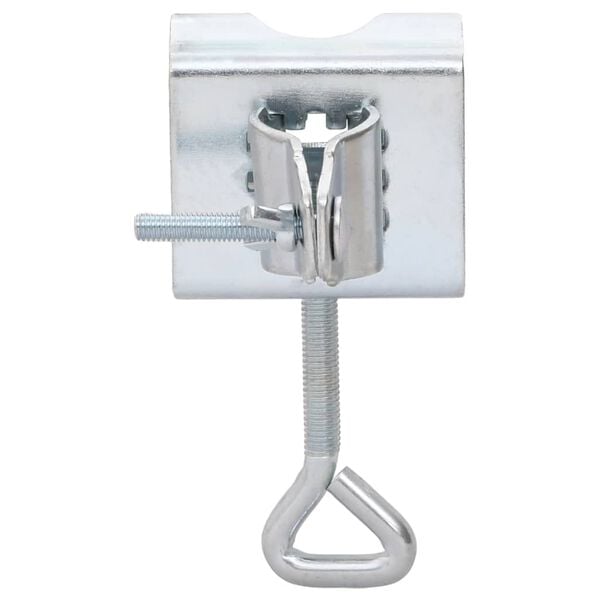 vidaXL Umbrella Clamps for Balcony 2 pcs 32 mm Galvanised Steel