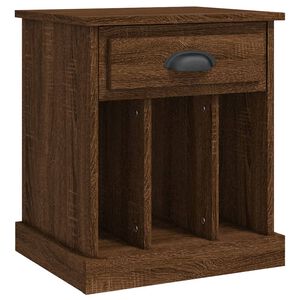 vidaXL Bedside Cabinet Brown Oak 43x36x50 cm