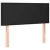 vidaXL LED Headboard Black 100 cm Faux Leather