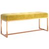 vidaXL Bench Mustard Yellow 110x36x45 cm Velvet