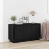 vidaXL Sideboard Black Oak 102 x 35 x 55 cm Engineered Wood