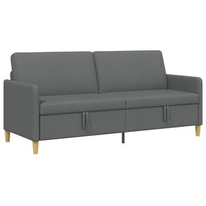 vidaXL Sofa with Storage Dark Grey 192 x 78 x 87 cm Polyester