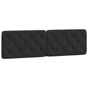 vidaXL Headboard Cushion Black 180 cm Velvet