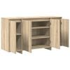vidaXL Sideboard Sonoma Oak 135 x 41 x 75 cm Engineered Wood