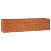 vidaXL Garden Raised Bed Rusty 320x80x77 cm Corten Steel