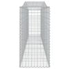 vidaXL Arched Gabion Baskets 6 pcs 400x50x100/120 cm Galvanised Iron