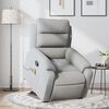 vidaXL Stand up Massage Recliner Chair Light Grey Fabric