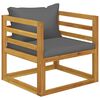 vidaXL 5 Piece Garden Lounge Set with Cushion Solid Acacia Wood