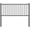 vidaXL Metal Replace Headboard Black 107 cm