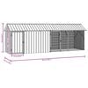 vidaXL Bird Cage Anthracite 422 x 103 x 142 cm Galvanised Steel