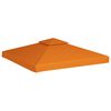 vidaXL Gazebo Cover Canopy Replacement 310 g / m&sup2; Orange 3 x 3 m