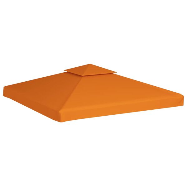 vidaXL Gazebo Cover Canopy Replacement 310 g / m&sup2; Orange 3 x 3 m