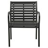 vidaXL Garden Chairs 2 pcs Steel and WPC Black