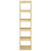 vidaXL Book Cabinet/Room Divider 40x30x167.5 cm Solid Pinewood