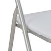 vidaXL Folding Dining Chairs 6 pcs White Faux Leather