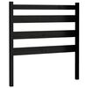 vidaXL Bed Headboard | Black | Solid Pine Wood | 96 cm x 100 cm