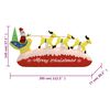 vidaXL Christmas Inflatable Santa and Reindeer Decoration LED 145 cm