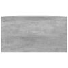 vidaXL Monitor Stand Concrete Grey 100x24x13 cm Engineered Wood