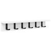vidaXL Wall-Mounted Coat Rack Wall-mounted White 60 x 10.5 x 10.5 cm