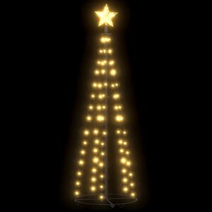vidaXL Christmas Tree | Black, Warm White | PVC, Metal | Medium | Foldable