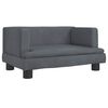 vidaXL Dog Bed Dark Grey 60x40x30 cm Velvet