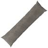 vidaXL Cushion with Pillow HEERLEN Light Grey 40 x 145 cm Velvet