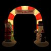 vidaXL Christmas Inflatable Santa & Snowman Arch Gate LED 260 cm