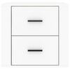 vidaXL Wall-mounted Bedside Cabinet White 50x36x47 cm
