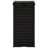 vidaXL Outdoor Garbage Bin Black 41x41x86 cm Polypropylene