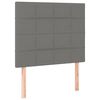 vidaXL Headboard Dark Grey 80x5x118/128 cm Fabric