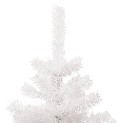 vidaXL Swirl Pre-lit Christmas Tree with Stand White 180 cm PVC