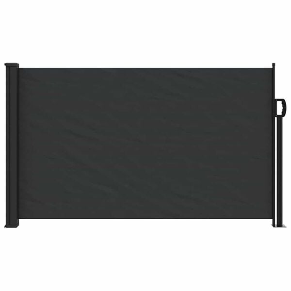 vidaXL Retractable Side Awning Black 117x300 cm