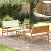 vidaXL Garden Sofa Set 3 pcs Brown 120 x 65.5 x 79 cm