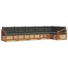 vidaXL Outdoor Sofa Set 6 pcs Natural and Anthracite