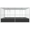 vidaXL Aviary Silver 418x414x212 cm Steel