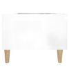 vidaXL Side Tables 2 pcs High Gloss White 50x46x35 cm Engineered Wood