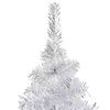 vidaXL Artificial Pre-lit Christmas Tree with Ball Set Silver 240 cm PET
