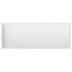 vidaXL Mirror | High gloss white | Engineered wood, acrylic | 100 x 1.5 x 37 cm