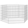 vidaXL Free Range Animal Enclosure 6-Panel 54x60 cm Galvanised Iron