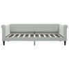 vidaXL Daybed with Trundle without Mattress Light Grey 90x190 cm