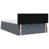vidaXL Ottoman Bed with Mattress & LEDs Dark Grey Double Velvet